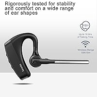 Vista 5 de Conambo Auriculares Bluetooth 5.2 con CVC8.0 Dual Mic Cancelación de Ruido Auricular Bluetooth 16Hrs Talktime Auriculares Inalámbricos para Camión