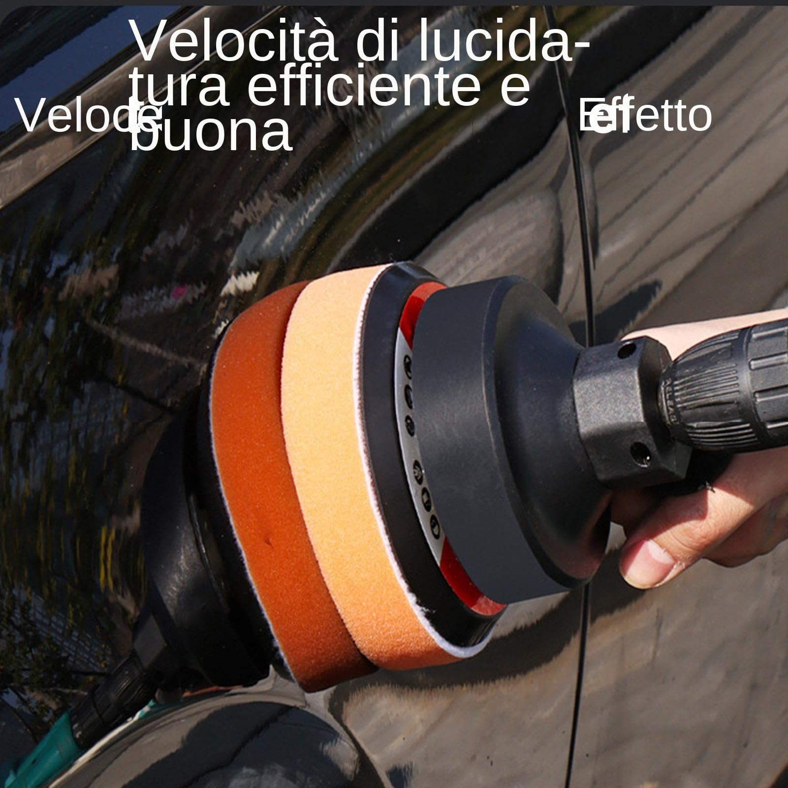 Lucidatrice Auto Elettrica Portatile Senza Fili Cerettatrice Tampone Regolabile Velocità Lucidatura Rotativa Pulizia Dettagli Accessorio Professionale Kit Completo Macchina Tampone | Per Veicoli