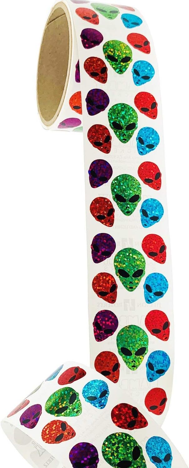 JILLSON & ROBERTS Bulk Roll Prismatic Stickers, Ballerina/Ballet Slippers (100 Repeats)