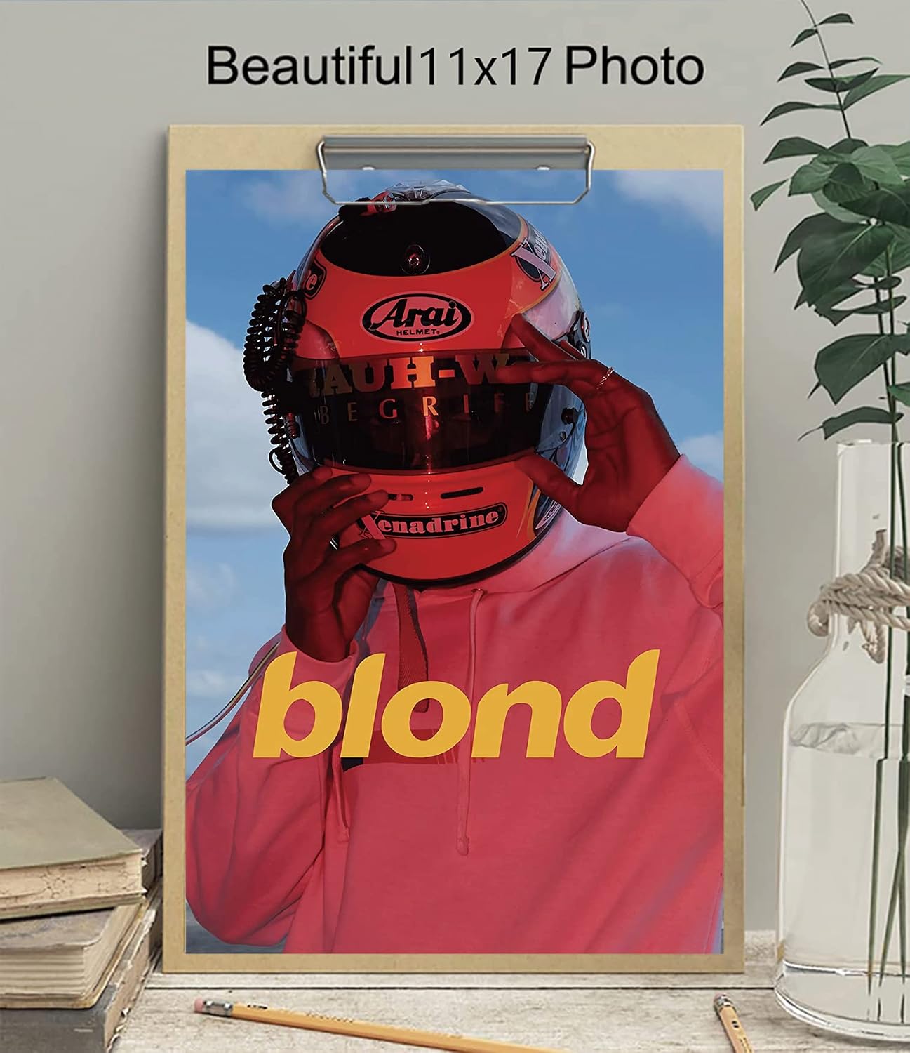XIHOO Christ-EZ Frank Ocean Moto Blond Album Cover Music Poster, Channel, Blonde,Cool Wall Decor Art Print posters for room aesthetic- Matte Poster Frameless Gift 11 x 17 inch(28cm x 43cm) image 3