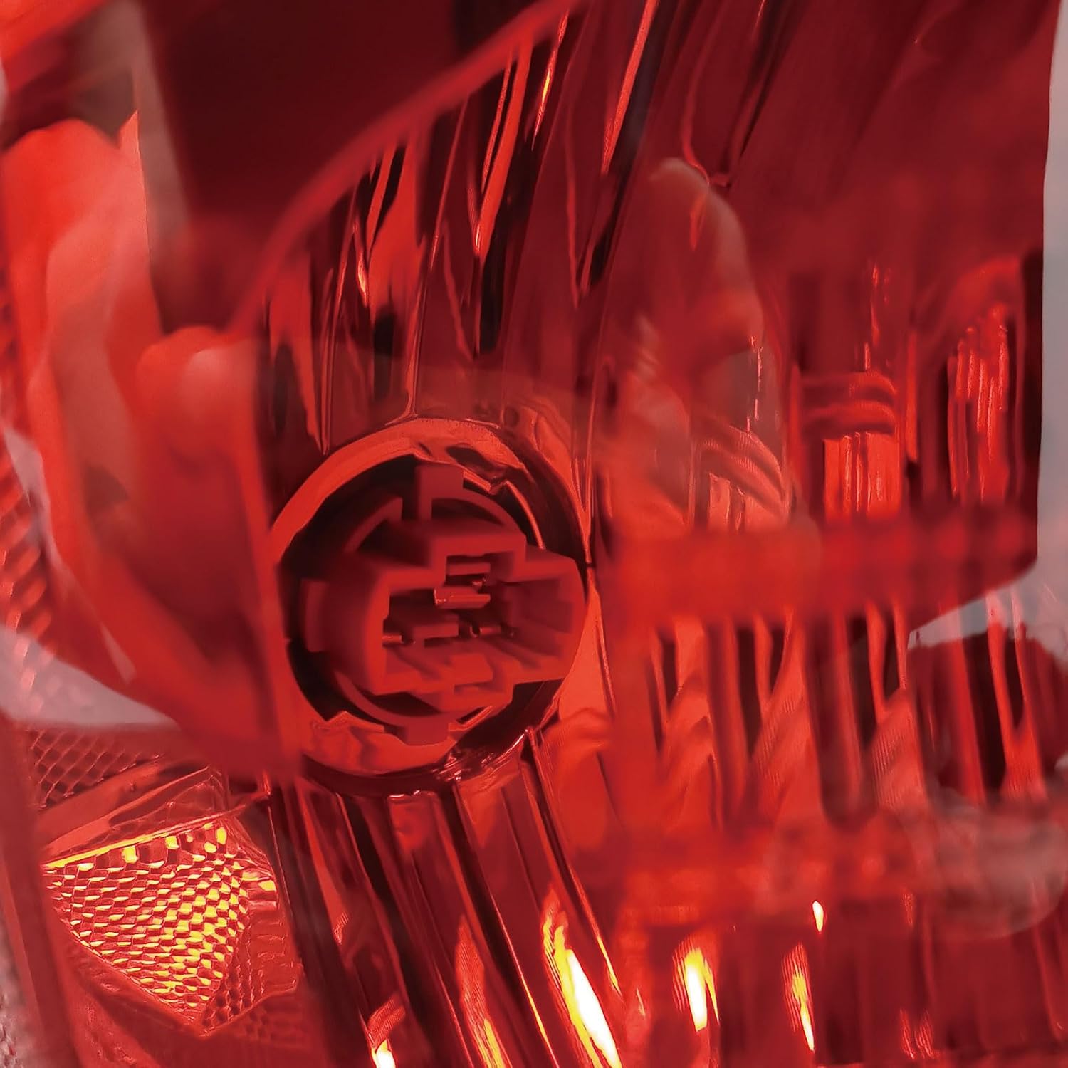Left Driver side Tail Light Assembly For 2014 2015 2016 2017 2018 2019 2020 2021 Toyota Tundra 1794 SR5 TRD Limited Pickup Truck Replacement Rear Brake Lamp Housing Red Lens W/Light Bulb Sockets(LH)