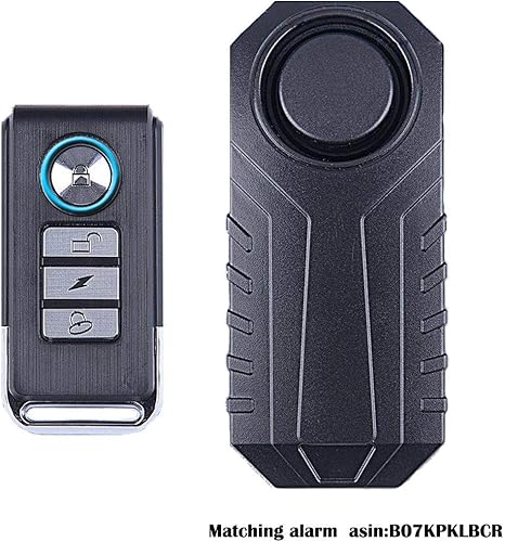 Miniatura 3 de HENDUN Alarma antirrobo para bicicleta de motocicleta con 2 controles remotos, alarma de seguridad impermeable para bicicleta con sensor de vibración