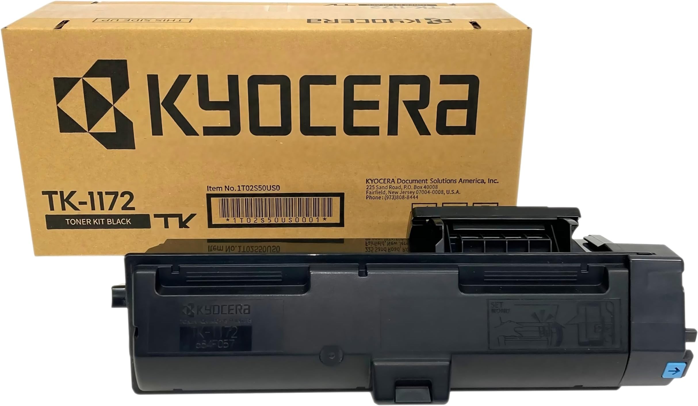 KYOCERA TK-1172 Black Toner Cartridge for ECOSYS M2040dn / M2540dw / M2640idw Model Laser Printers (1T02S50US0)