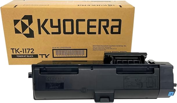 KYOCERA TK-1172 Black Toner Cartridge for ECOSYS M2040dn / M2540dw / M2640idw Model Laser Printers 1T02S50US0