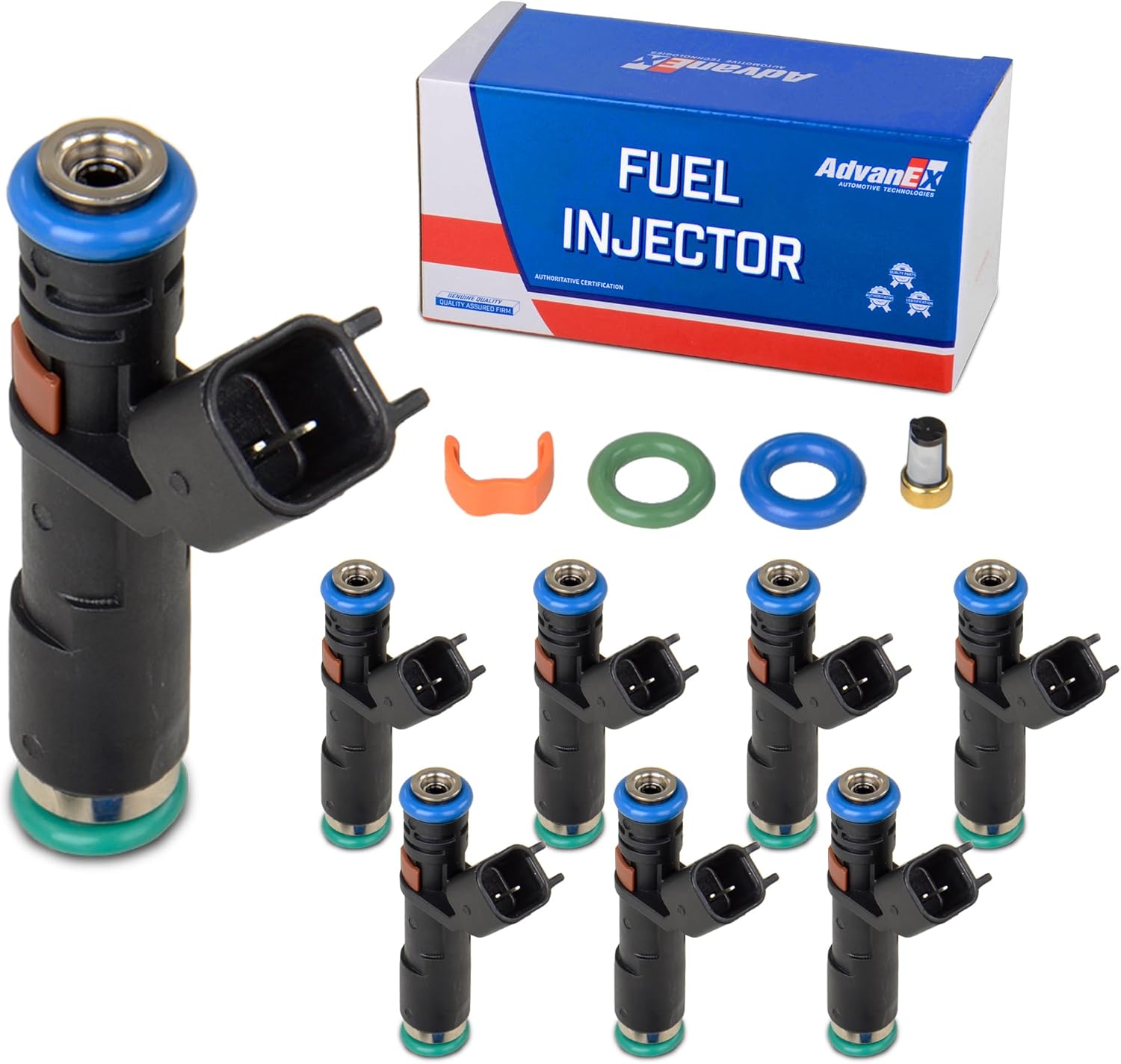 5C3Z9F593DC 8PCS Fuel Injectors Compatible with F150/F250/F350/Expedition Navigator/Mark LT Replace 5C3Z9F593DA FJ817