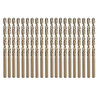 Vista 11 de Broca de cobalto de 1 pulgada, vástago reducido de 1/2 pulgada con 3 planos, adecuada para perforar en metal duro, acero inoxidable, hierro fundido