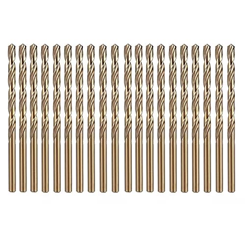 Vista 6 de Juego de brocas de cobalto de 17/64 pulgadas, brocas de torsión de longitud Jobber M35, adecuadas para perforar en metal duro, acero inoxidable