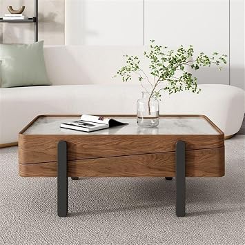 Sofa Side Table Modern Minimalist Adjustable Square Coffee Table Set Space-Saving Design for Small Living Rooms End Table