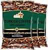 Elite Turkish Coffee With Cardamom Roasted And Ground 3.5 Oz. Pk Of 6.