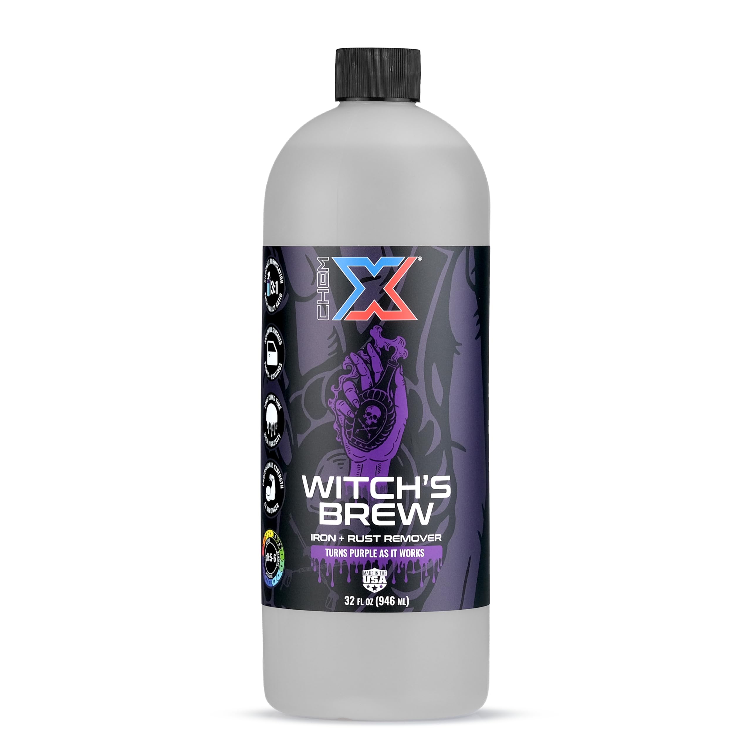 Amazon.com: Chem-X Witch's Brew Iron and Rust Remover, 4X Strength