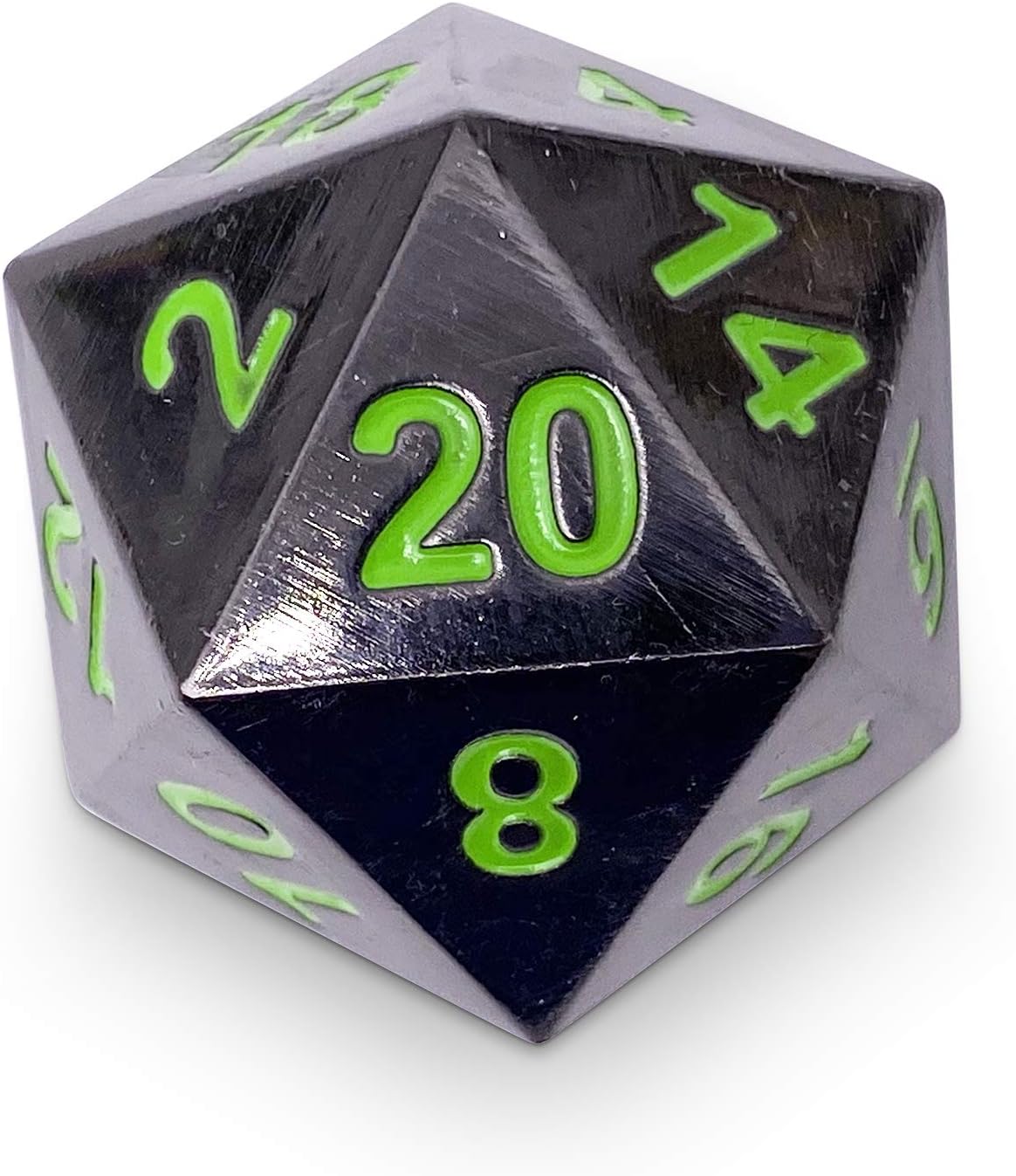 Posioned Daggers - The Boulder D20 Metal RPG Dice by Norse Foundry|45mm Polyhedral for Roleplaying Games