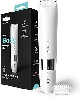 Braun Body Mini Trimmer Wet & Dry With Trimming Comb – White – BS1000