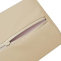 Vista 4 de Saloniture Cojín de almohada de mesa de masaje semicircular - 26 x 6 x 3 pulgadas - Crema