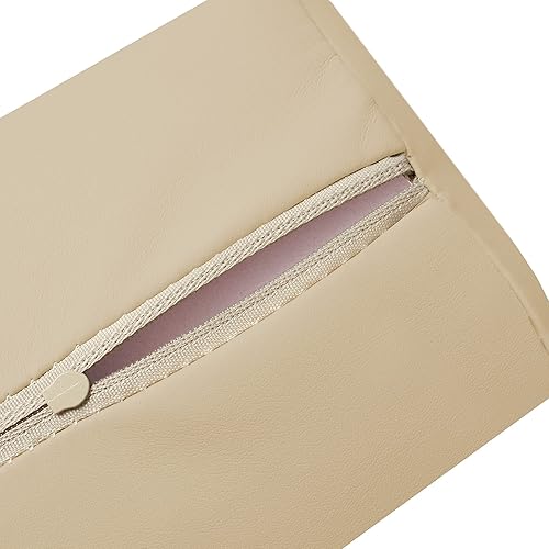 Miniatura 4 de Saloniture Cojín de almohada de mesa de masaje semicircular - 26 x 6 x 3 pulgadas - terciopelo gris