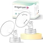 Maymom Wide Neck Pump Part for Spectra S1/S2 Pumps; Incl Wide Mouth Flange; Not Original Spectra Flange; Replaces Spectra Shield (20 mm Two Flanges)