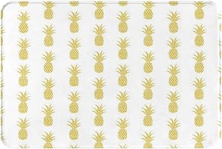 Gold Pineapple Outdoor Doormats, Indoor and Outdoor Entrance Rugs