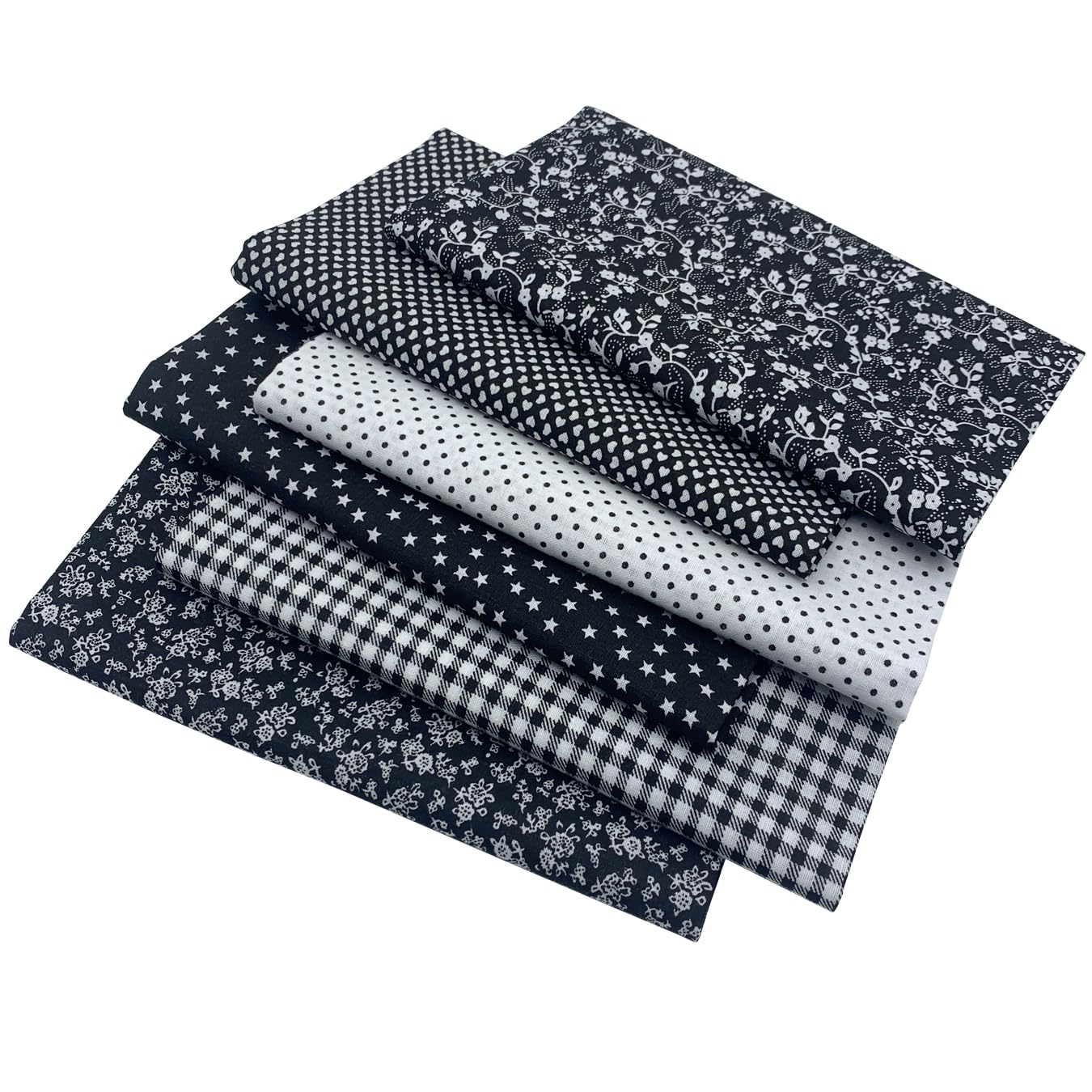 Jukway 6 stuks katoenen stof meterware 50 x 50 cm, patchwork, stoffen voor naaien, quilten, doe-het-zelf, decoratie, knutselen, handwerk, puur katoen Jukway 6 stuks katoenen stof meterware 50 x 50 cm, patchwork, stoffen voor naaien, quilten, doe-het-zelf, decoratie, knutselen, handwerk, puur katoen