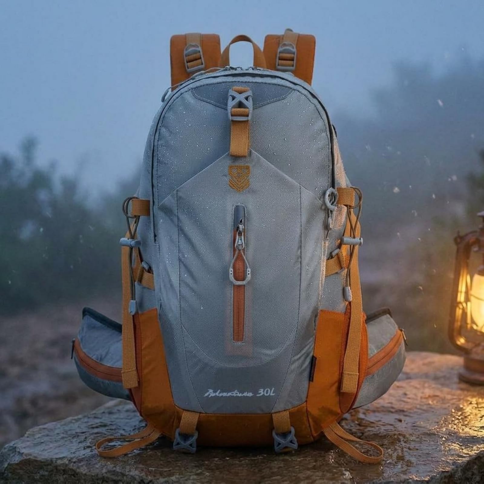 Zaino Escursionistico Imbottiti Zaino Grande Capacità Attrezzatura Outdoor per Escursione, Array, Nero