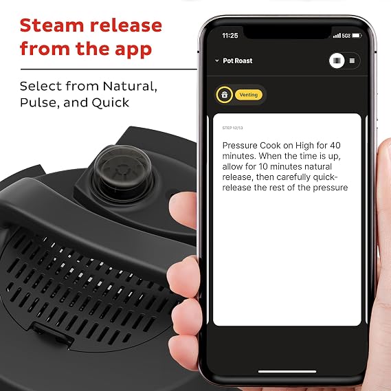 Instant Pot Pro Plus 10-in-1 Multi-Cooker, Electric Pressure Cooker, Slow Cook, Rice/Grain Cooker, Steamer, Saute, Sous Vide, Yogurt Maker, Sterilizer, Warmer, App With 800 Recipes, Black, 6 Quart