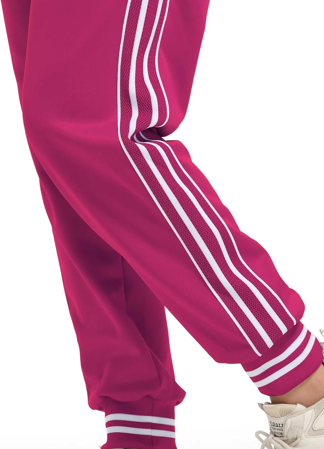 ANOTWENER Women's Jogging Suits Tracksuit Set Workout Long Sleeve Outfits Gym Stripe 2 Piece Set Sweatsuits with Pockets - Image 6