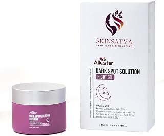 Dark Spot Solution Night Gel with Vitamin C for Skin Brightening, Anti Ageing, Acne Scars Reduction and Moisturizing (50g)