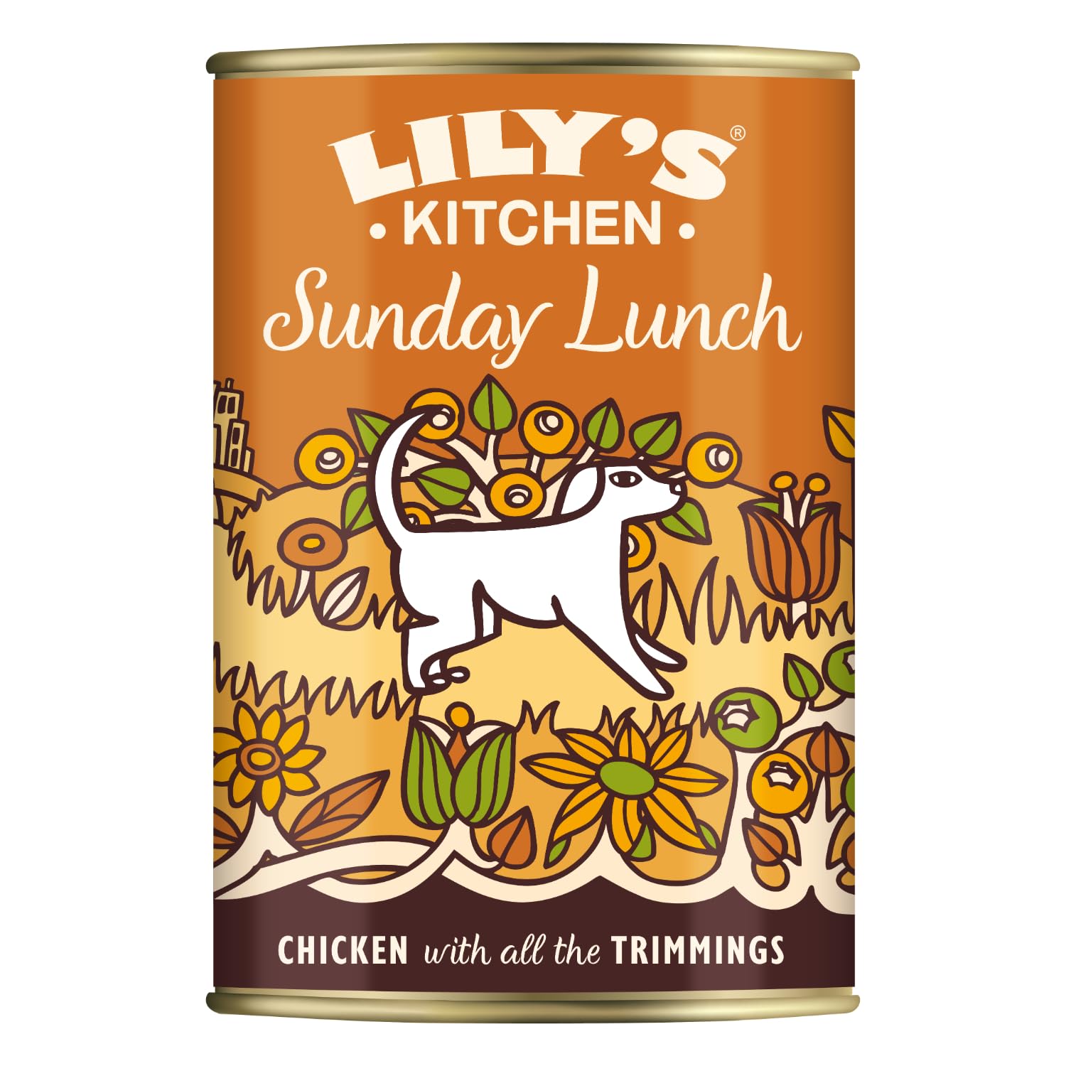 Lily's Kitchen Aliment humide naturel en boîte pour chiens adultes, Déjeuner dominical, recette sans céréales (6 x 400g Conserve)