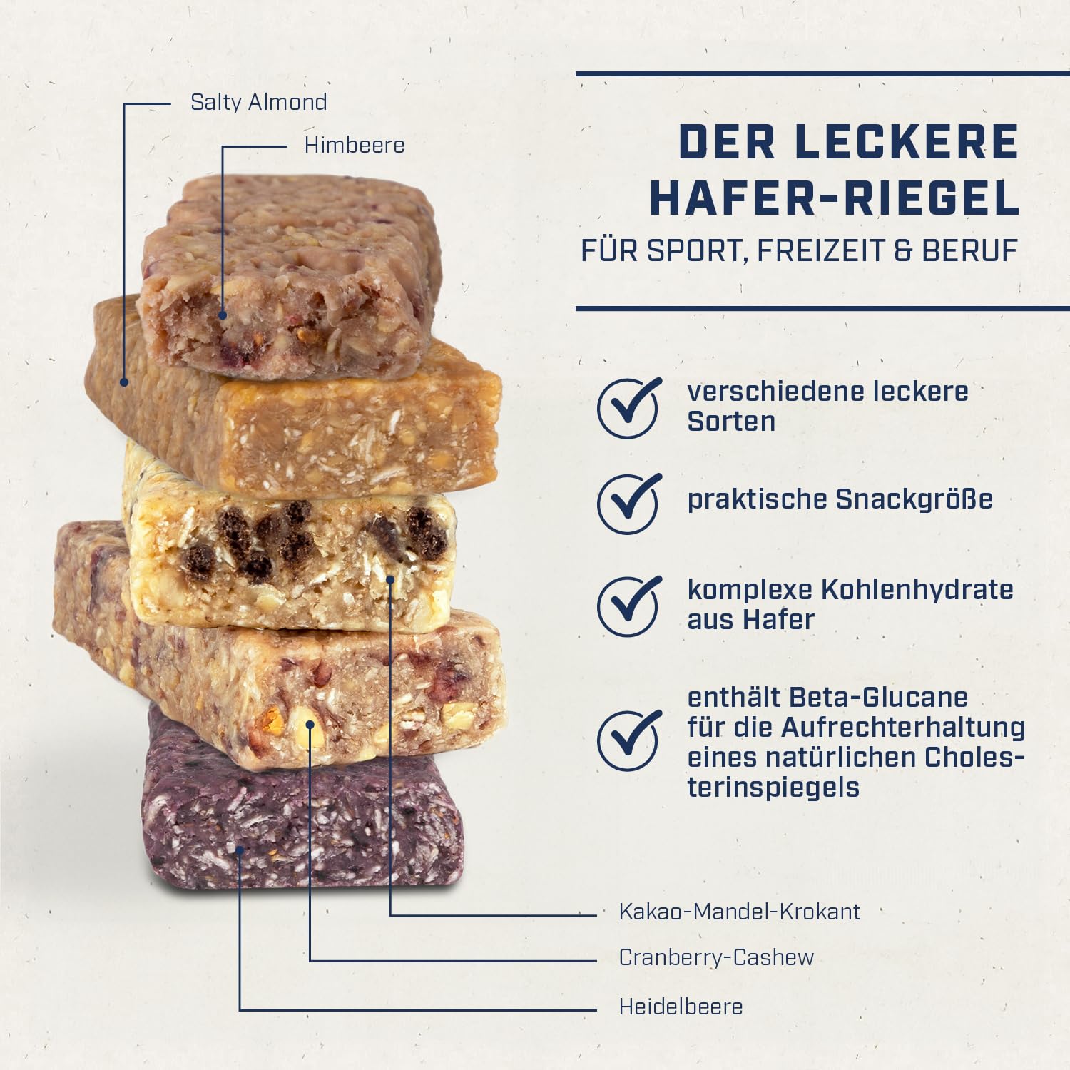 Energybody Bavarian Bar Mix Box 12x 50g / Haferriegel/Energieriegel als Oatsnack/Powerriegel als Sportnahrung/Haferflocken Riegel/Kohlenhydrate Riegel