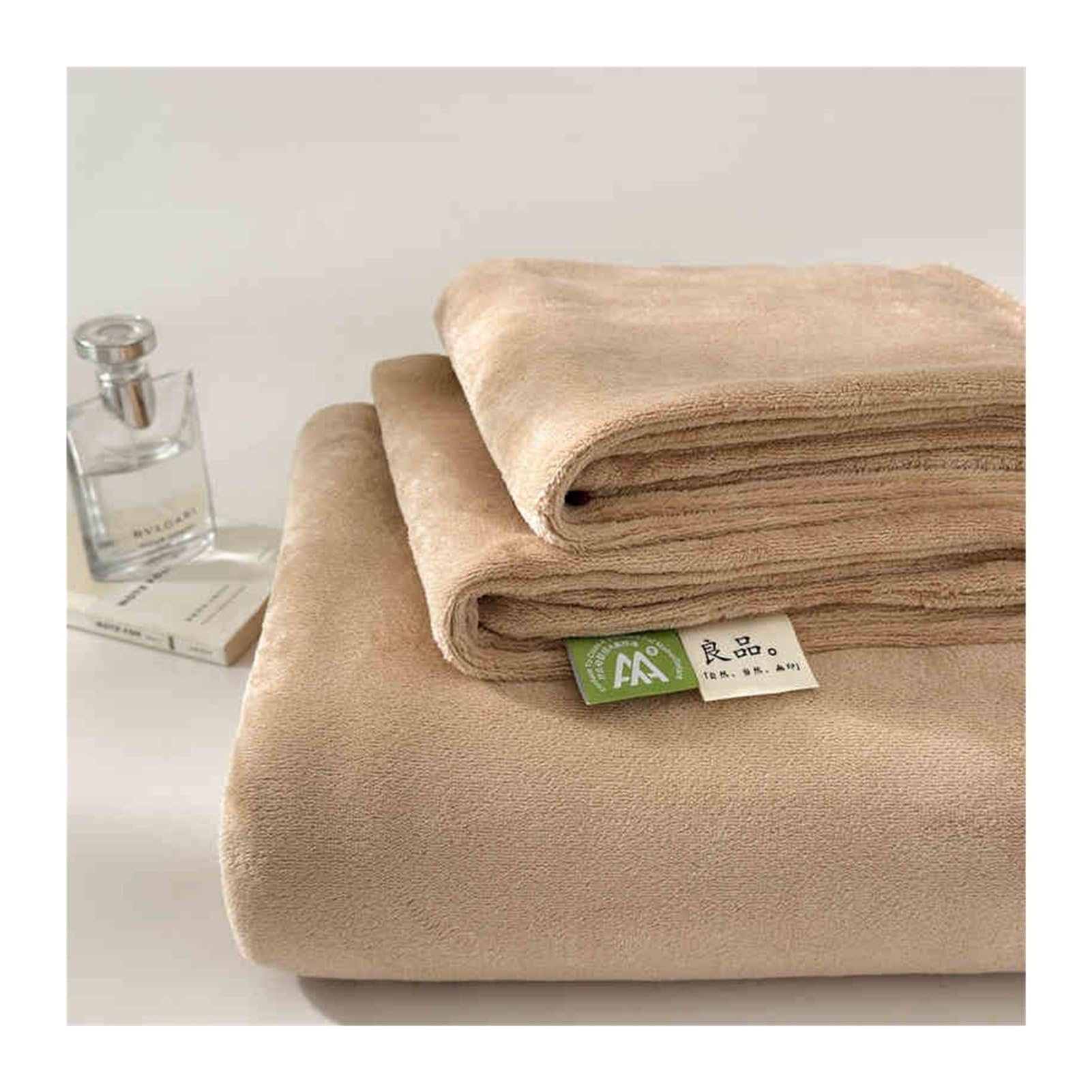 GBHMJU Velvet Flat Sheet Only Twin Full Queen King Size 1 Pack Luxury Super Soft Cozy Comfy Bed Sheets Microfiber Top Sheet for Fall Winter and Spring(Camel,240x270cm)