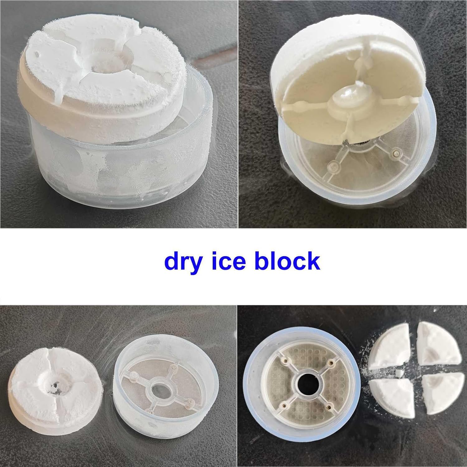 Dry Ice Machine Mini Dry Ice Maker Micro Dry Ice Machine Dry ice Block Smoke for Food Preserving Meats Preserving Seafood Tissue Preservation chill Beer or Wine