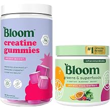 Bloom Orange Passionfruit Greens and Creatine Gummies Bundle