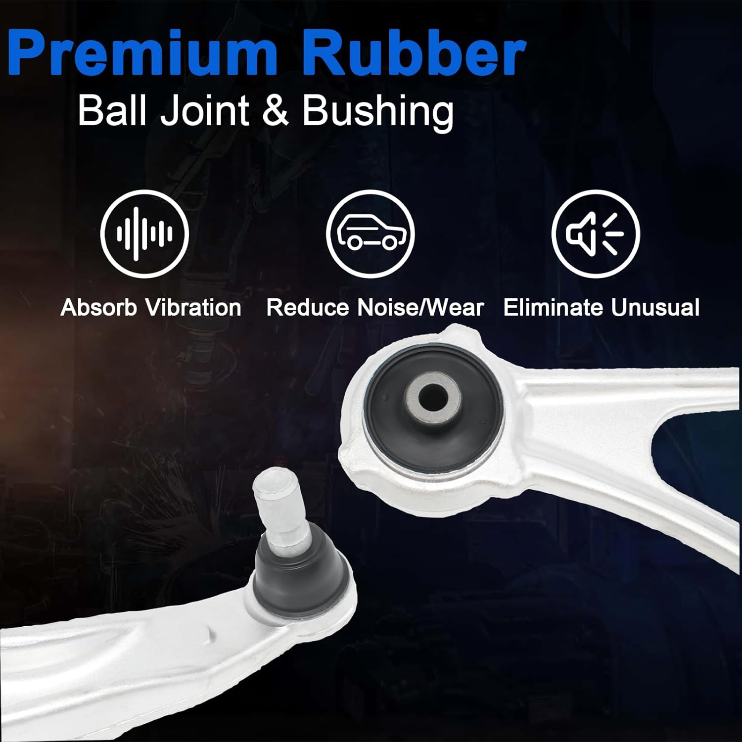 Front Lower Control Arm w/Ball Joint,Sway Bar Link,Outer & Inner Tie Rod End Compatible with 2015-2018 Nissan Altima, 2016-2023 Nissan Maxima