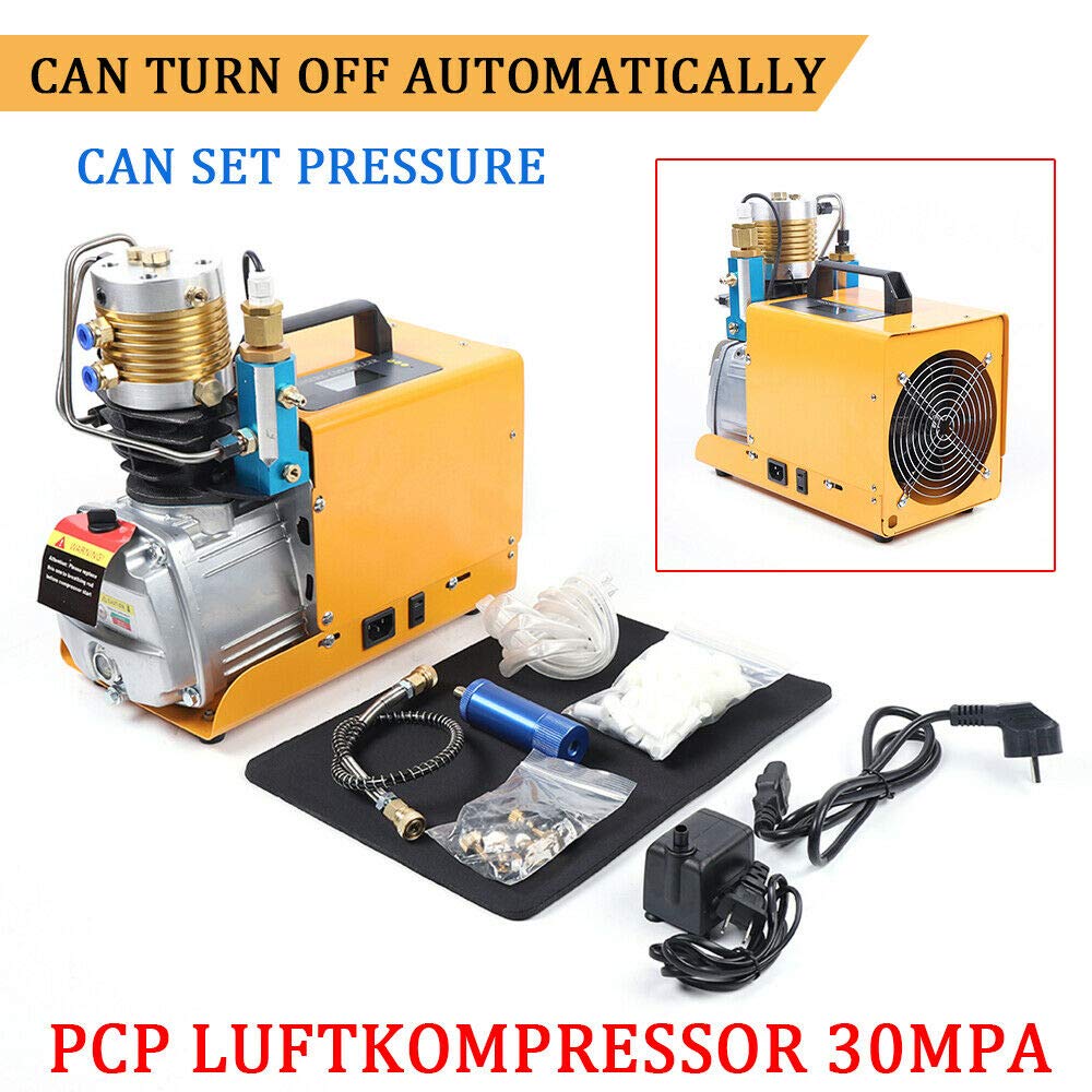 1.8KW Luftkompressor Pumpe - 30MPa Wassergekühlt Mit Selbstabschaltung Für Tauch & Drucktests