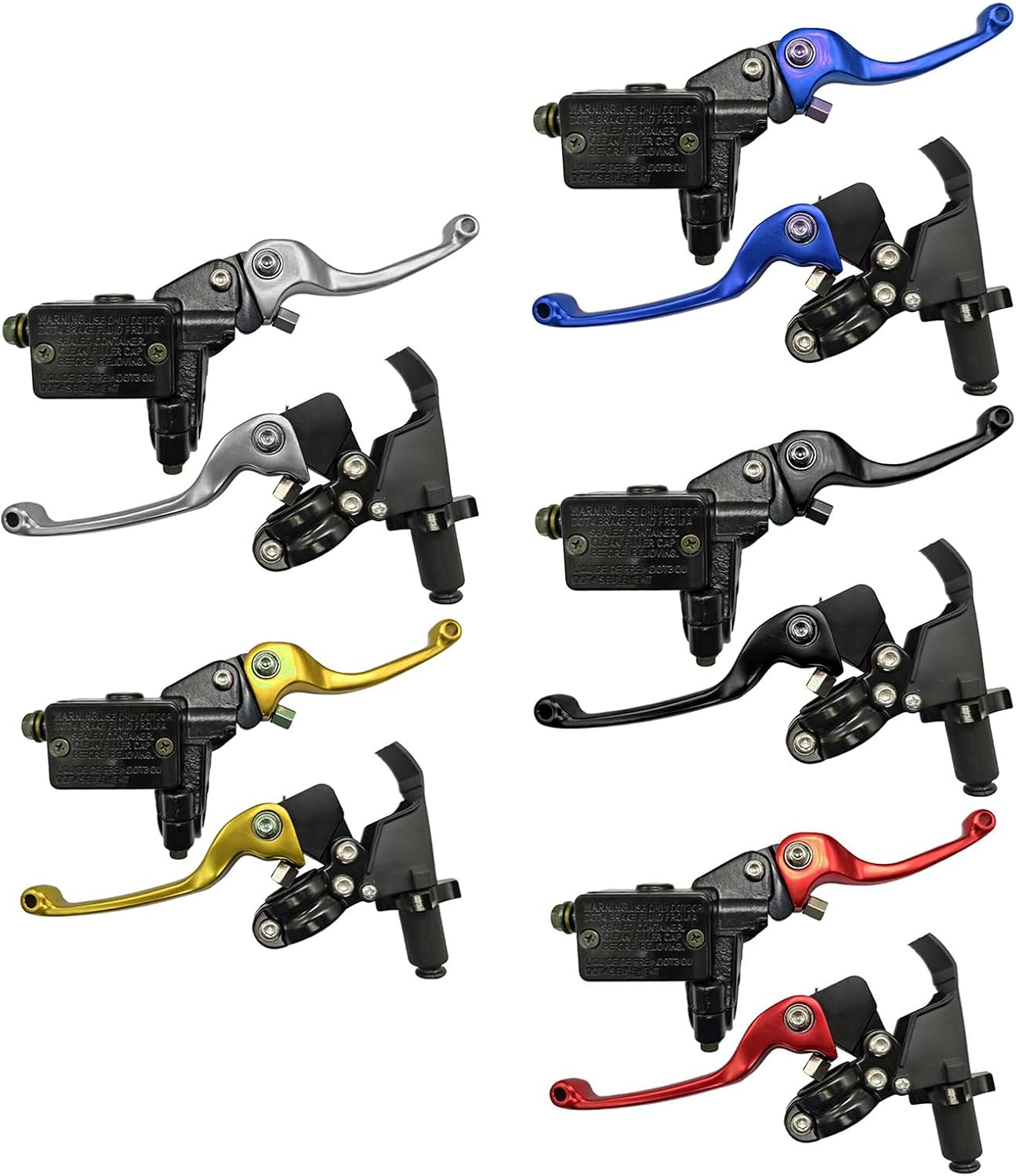 1 Pair Motocross Brake Clutches Levers Handle Replacement Clutches Brake Handle Lever for Dirt Bike Clutches Lever