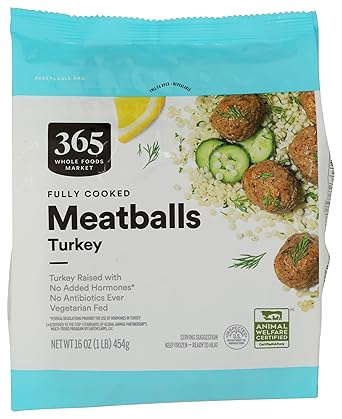365 by Whole Foods Market Frozen Turkey Meatballs, 16 OZ