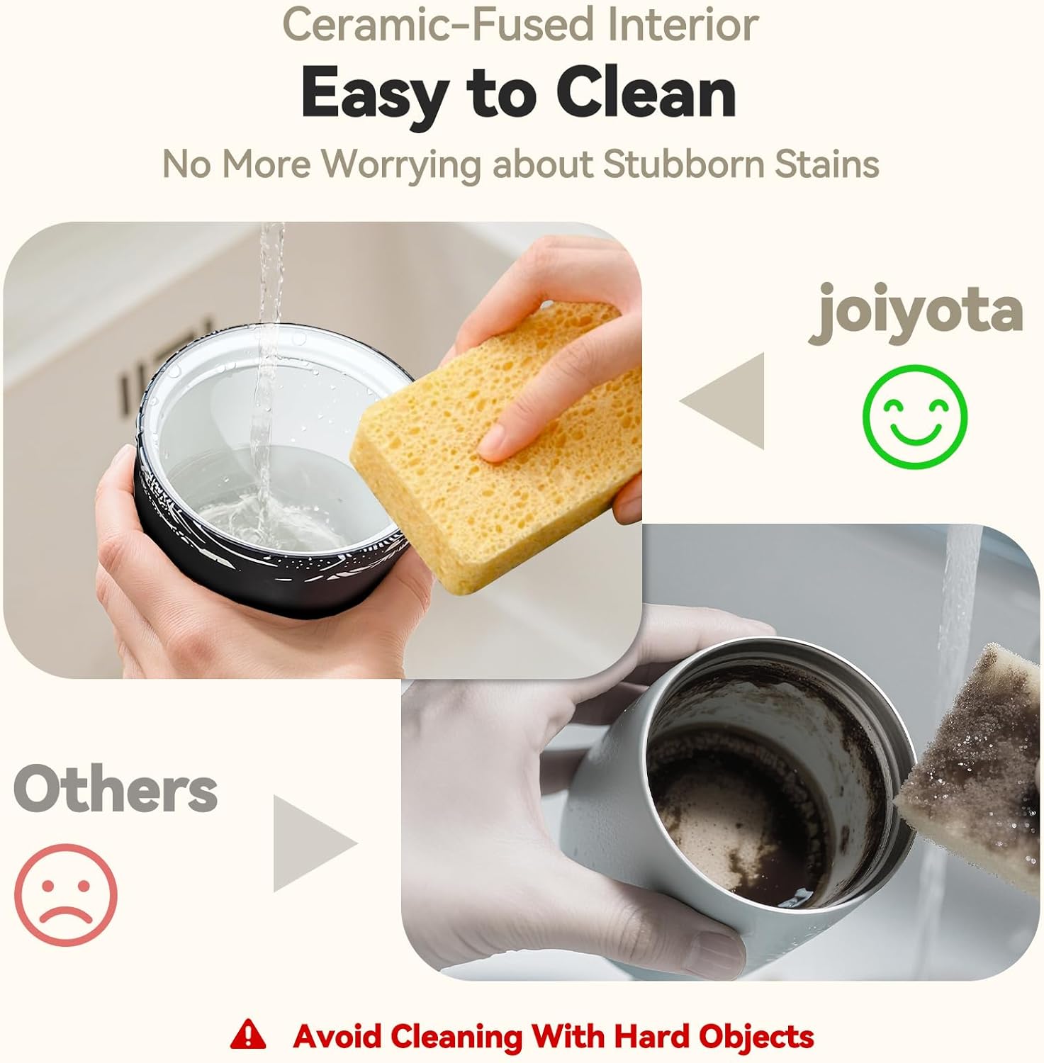 Sport Tumbler with Ceramic Lining 26oz with Sylish 3D Prittern, Double Wall Vacuum Insulated Water Bottle, Leak Proof Travel Tumbler for Gym & Outdoor, Sweat Proof, Carry Strap, Gift, Flower - Image 7