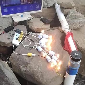 1000W micro hydro generator, 220V outdoor hydro generator, water turbine hydroelectric power generation equipment, for outdoor, camping, lighting, charging