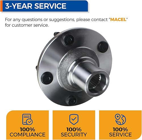 Miniatura 7 de PAROD Paquete de 2 cubos de rodamiento de rueda delantera 518515 compatible con Ford Escape 2001-2012, Mazda Tribute 2001-2011, Mercury Mariner 5