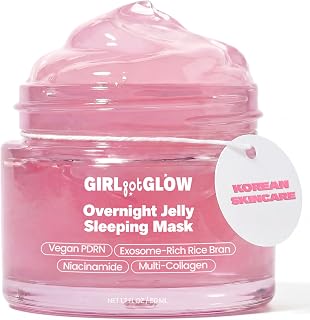 Glowonder Korean Exosome Jelly Cream Mask with PDRN, CICA & Niacinamide – Hydrating Night Moisturizer, Collagen, Sodium DNA, Squalane – Overnight Face Cream – Made in Korea, 1.7 fl oz / 50 mL