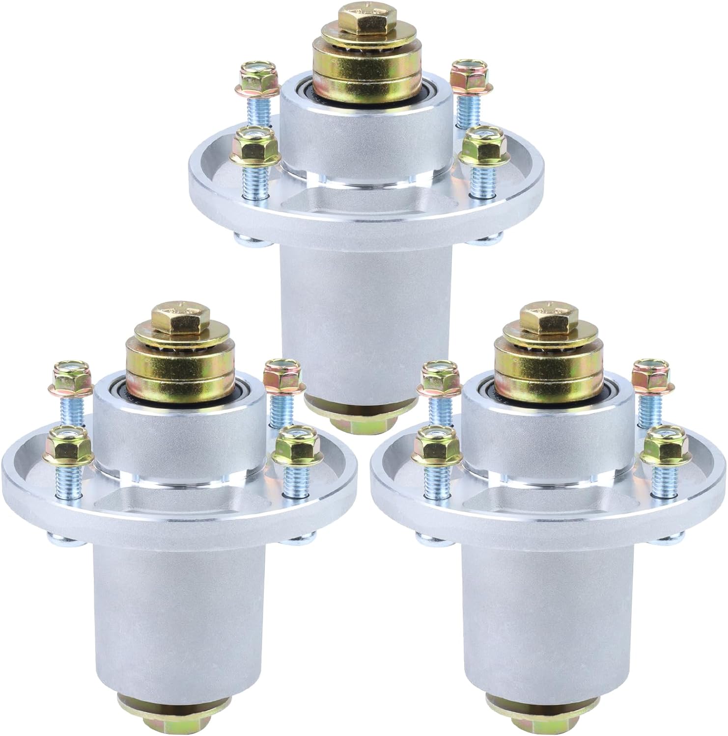 3 Pack 607418 Spindle Assembly Replaces Hustler 601804 Spindle Assembly, Fits Hustler Raptor SD 60 Deck Spindles, Raptor SD 54 Spindle, Fastrak 54 inch, Raptor Flip-Up 48 Inch Lawn Mower