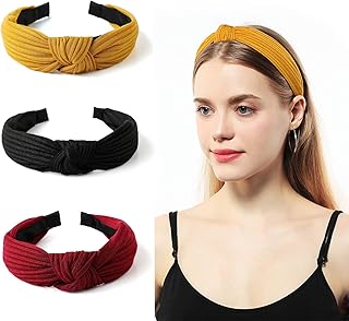 Gloppie Headbands for Women Knotted Headband Workout Hairbands Top Knot Head Bands for Girls Fall Fashion Hair Accessories...