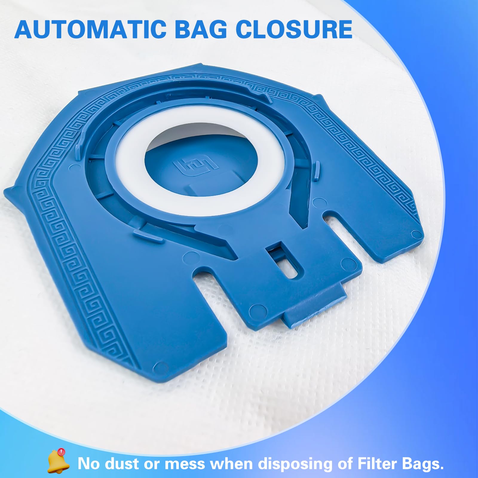 FILTERIST 28 Pezzi Sacchetti Per Aspirapolvere Compatibili Miele GN, Serie C1, C2, C3, S227, S400, Con Filtri AirClean, Tessuto Non Tessuto
