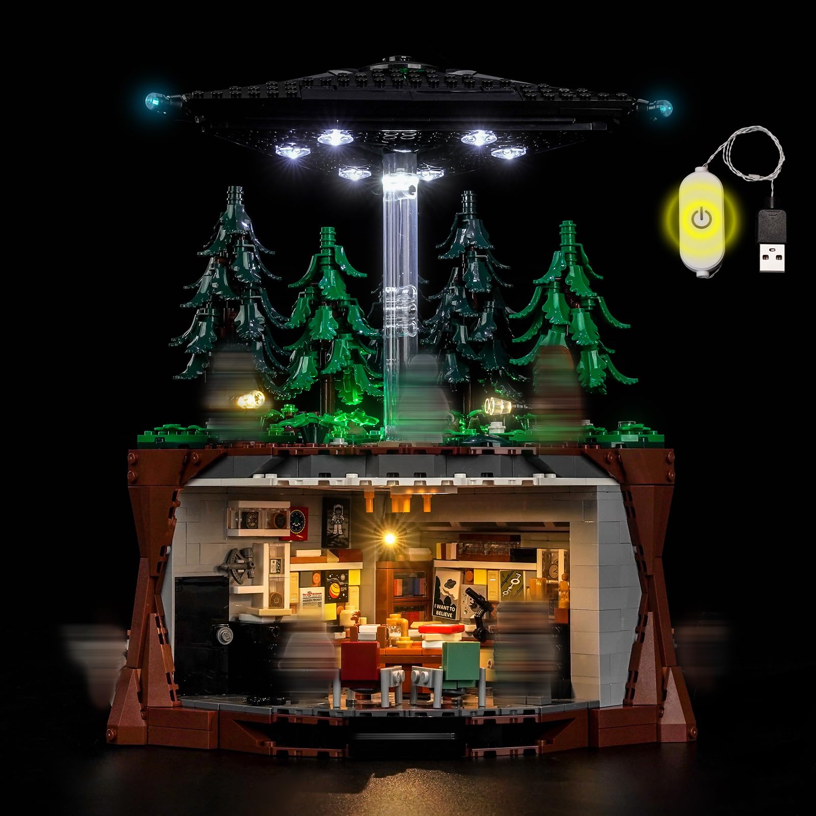 LocoLee LED Light Set Compatible with LEGO 21369 The X-Files