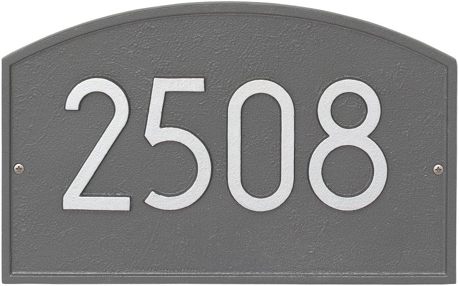 Whitehall Custom Legacy Arch Modern Address Plaque 14”W x 9”H (1 Line)