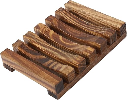 Miniatura 2 de 3 protectores de jabón de madera de teca, soporte ranurado para jabonera, bandeja para jabonera, funda de jabón para ducha, baño, funda de jabón