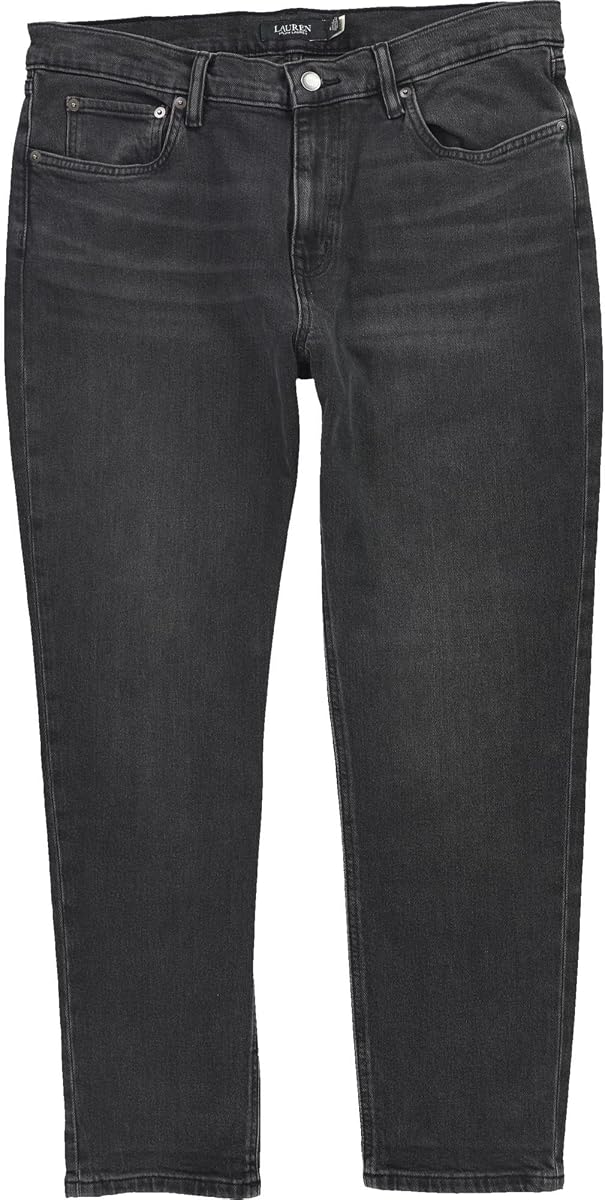 Ralph Lauren Womens Stretch Tapered Straight Leg Relaxed Jeans