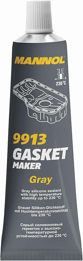 Mannol Gasket Maker, 9913, High-Temp RTV Silicone Sealant for Oil