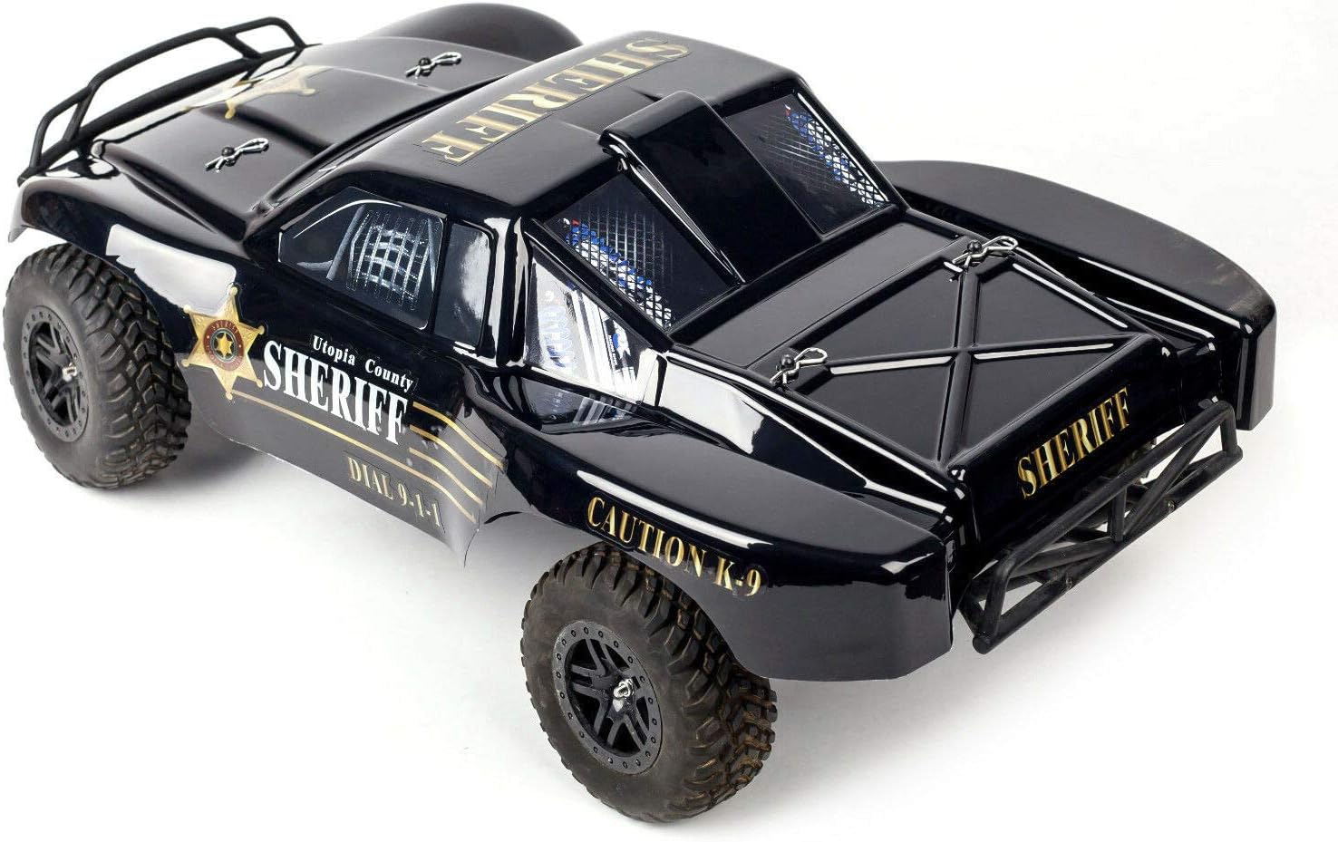 SummitLink Compatible Custom Body Police Style Replacement for 1/10 Scale RC Car or Truck (Truck not Included) SS-PO-02