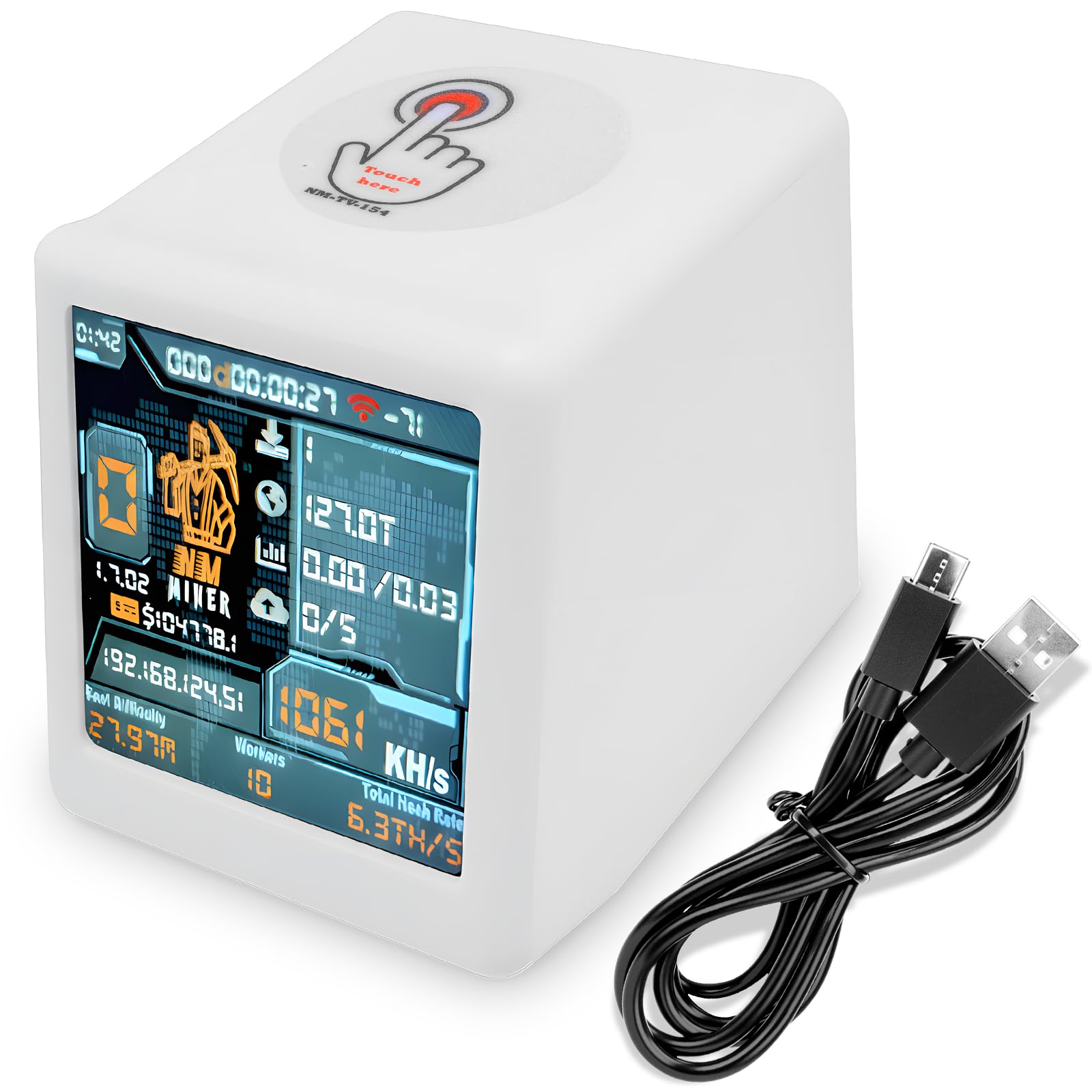 Amazon.com: Bit Coin Miner NM-TV Crypto Miner ESP32 TFT Solo