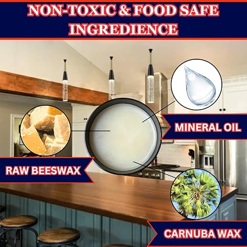 Miniatura 2 de Z's - Tablas de cortar de madera de néctar de madera, bloques de carnicero, encimeras y más (9 onzas), fabricadas con aceite mineral de grado