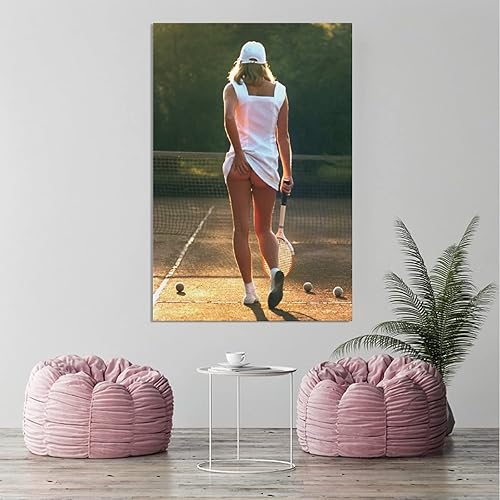 Miniatura 3 de LEES TOSS Póster de niña de tenis en lienzo, arte de pared, para sala de estar, dormitorio, pintura, pósteres decorativos para habitación, estética,